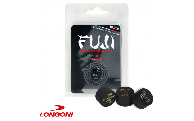 Наклейка для кия Longoni Fuji Black ø14мм Hard 1шт.